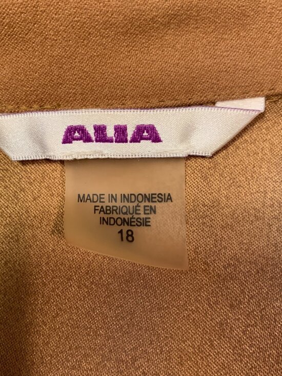 Vintage ALIA Faux Suede Jacket Blazer Women’s Size 18 Brown Western Style Button - Picture 8 of 10